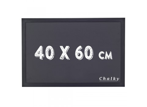 Chalky Kara Tahta Siyah Çerçeveli 40x60 cm